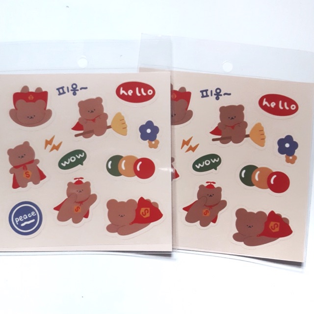 Transparent Bear Stickers