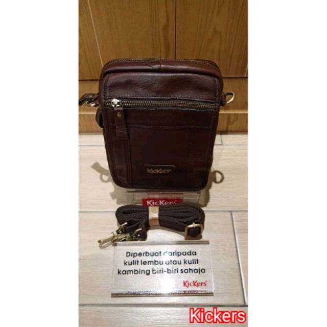 Kickers Leather Bag 2 in 1 (Sling/Waist Bag) | Shopee Philippines