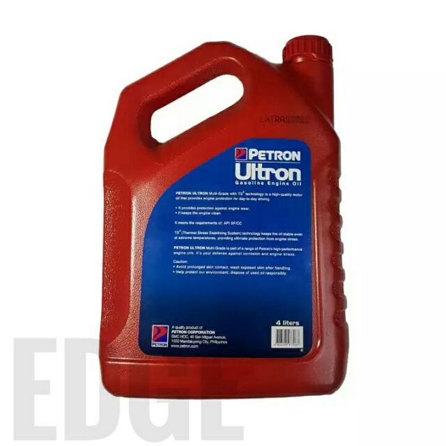 Petron Ultron Extra Gas Engine Oil Multi-Grade 20W-40 4L | Shopee ...