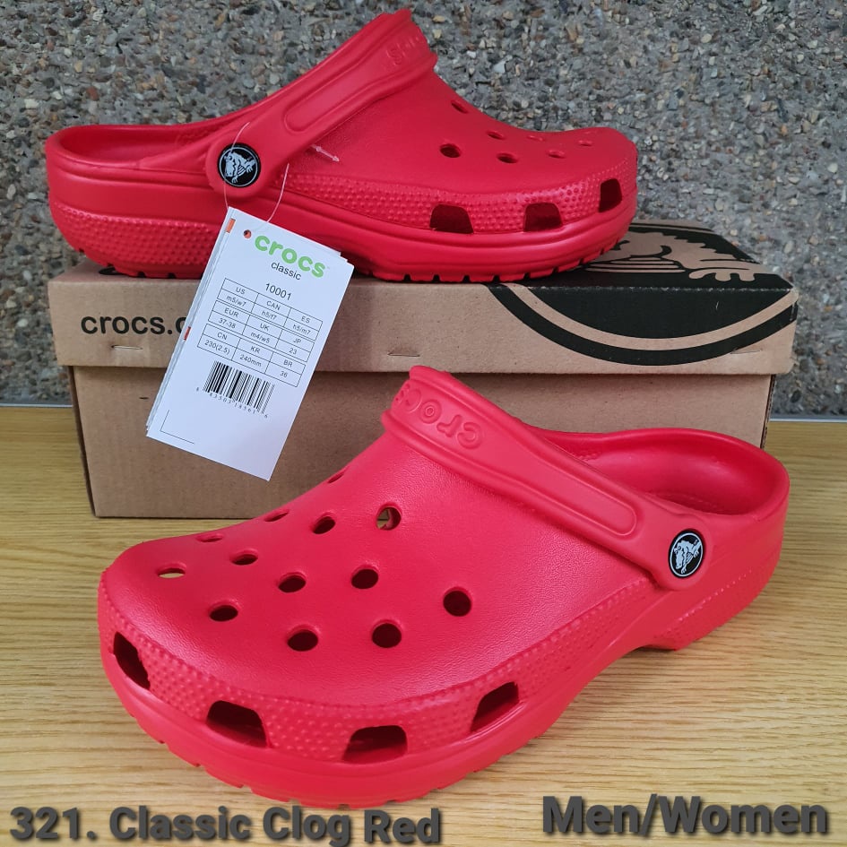 Crocs 321. Classic Clog Red MEN/WOMEN Made in China | Shopee Philippines