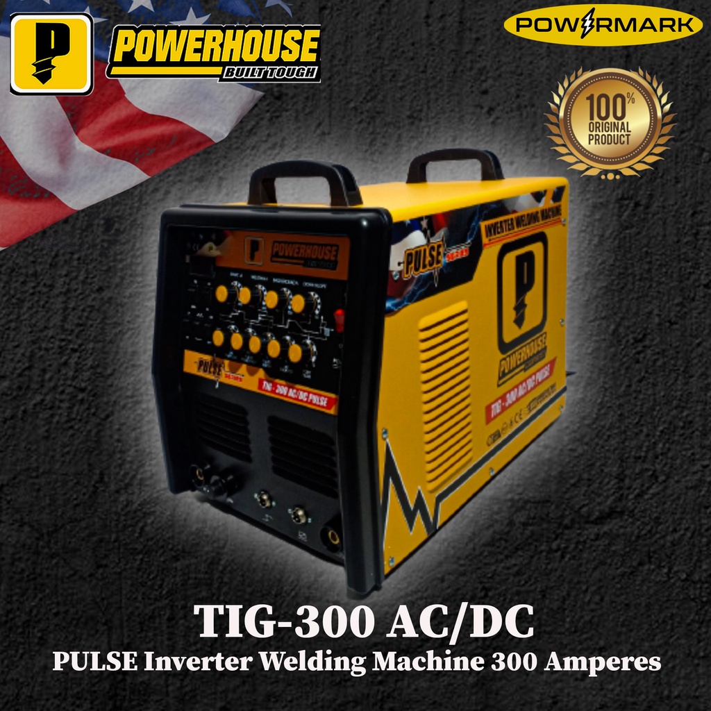 Powerhouse TIG300 AC/DC PULSE Inverter Welding Machine 300 Amperes