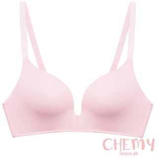 Finetoo Seamless Underwear Girl's Small Chest Super Gathered No Steel Ring  Bra Adjustment Type Sexy Breathable Thin Cup