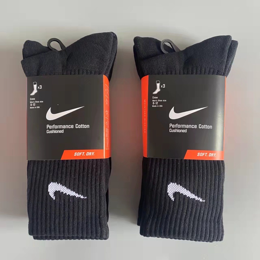 3 Pairs high cut long socks thick cotton socks unisex | Shopee Philippines