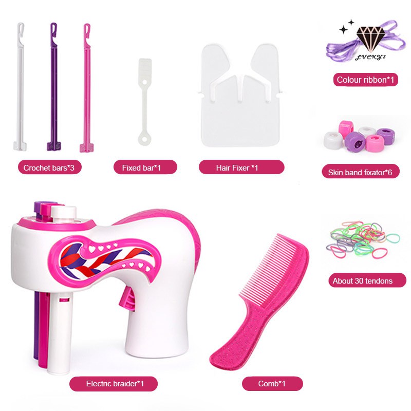 Hair Braided Artifact Automatic Easy Braids Playset DIY Electric 3 ...