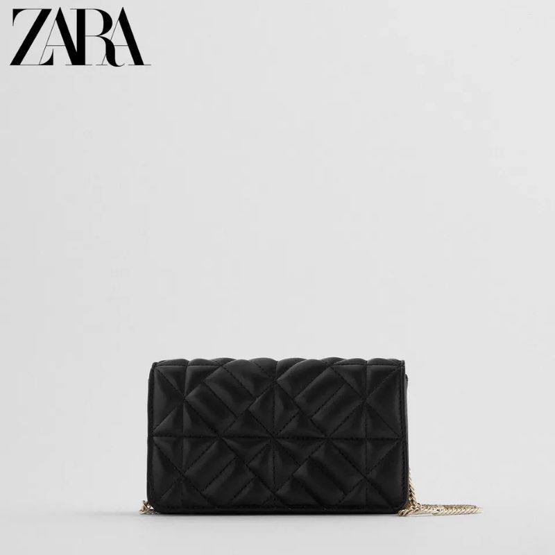 Zara quilted best sale crossbody bag