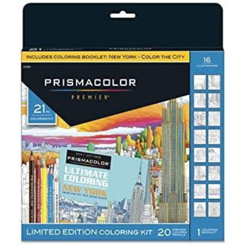 Prismacolor Premier Coloring Book Kit, 25 Piece Set 