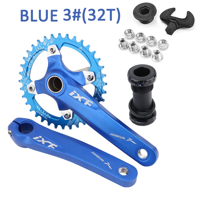 IXF Bicycle Crank Set 3 in1 104 BCD 32-38t CNC Untralight Crank Arm MTB ...