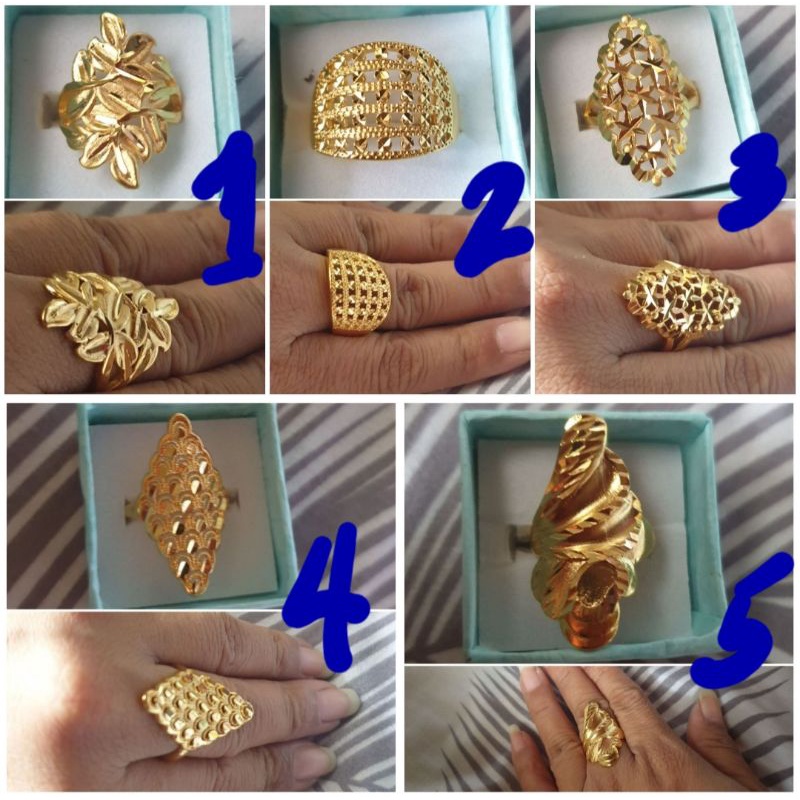 10k Saudi Commercial Gold Donya Rings, Bought from Dubai-UAE | Shopee ...