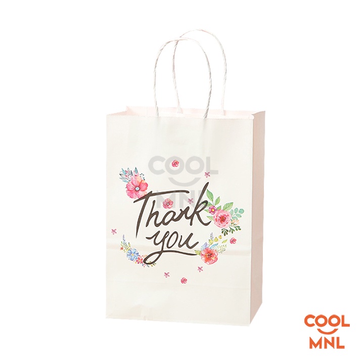 Thank You Gift Bag Kraft Paper Bag With Twine Handle (SSC853) | Shopee ...