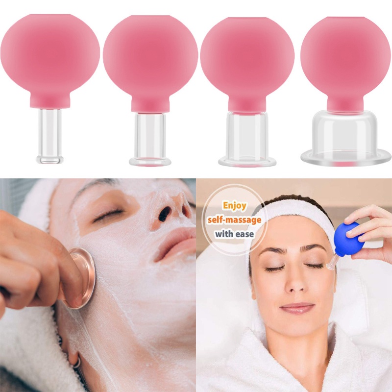Cup Cupping Device Facial Massage PVC Cupping Ball Vacuum Facial Tendon ...
