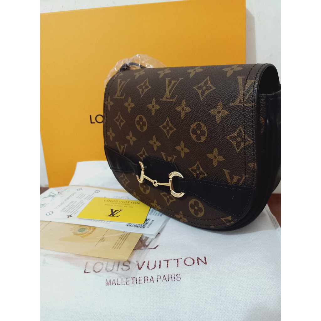 JANECATS Louis Vuitton Sling Bag Black Mono Topgrade Quality