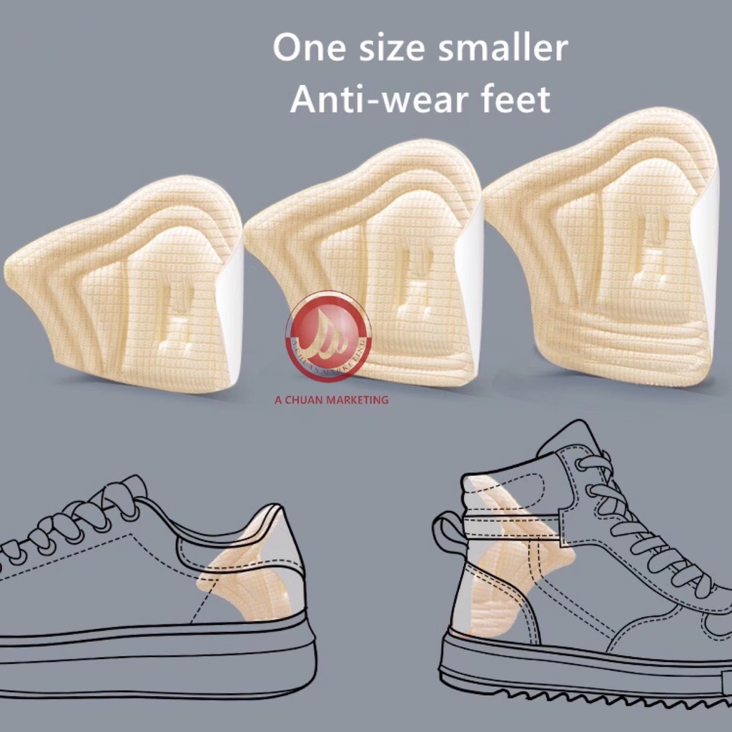 Heel Pads Adjustable Size Anti-wear Foot Pad insole Patch Heel Pad Heel ...