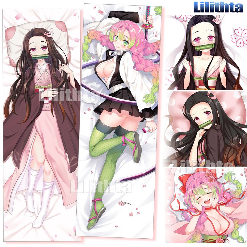 Dakimakura Pillowcase Kimetsu No Yaiba Demon Slayer Nezuko Kamado Mitsuri Kanroji Game Anime