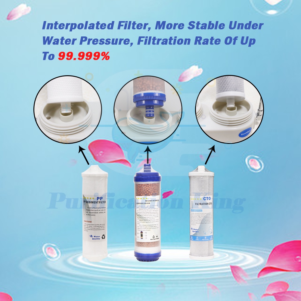 3 Stage Water Purifier Standard Base Water Purifier Accessories Sink ...