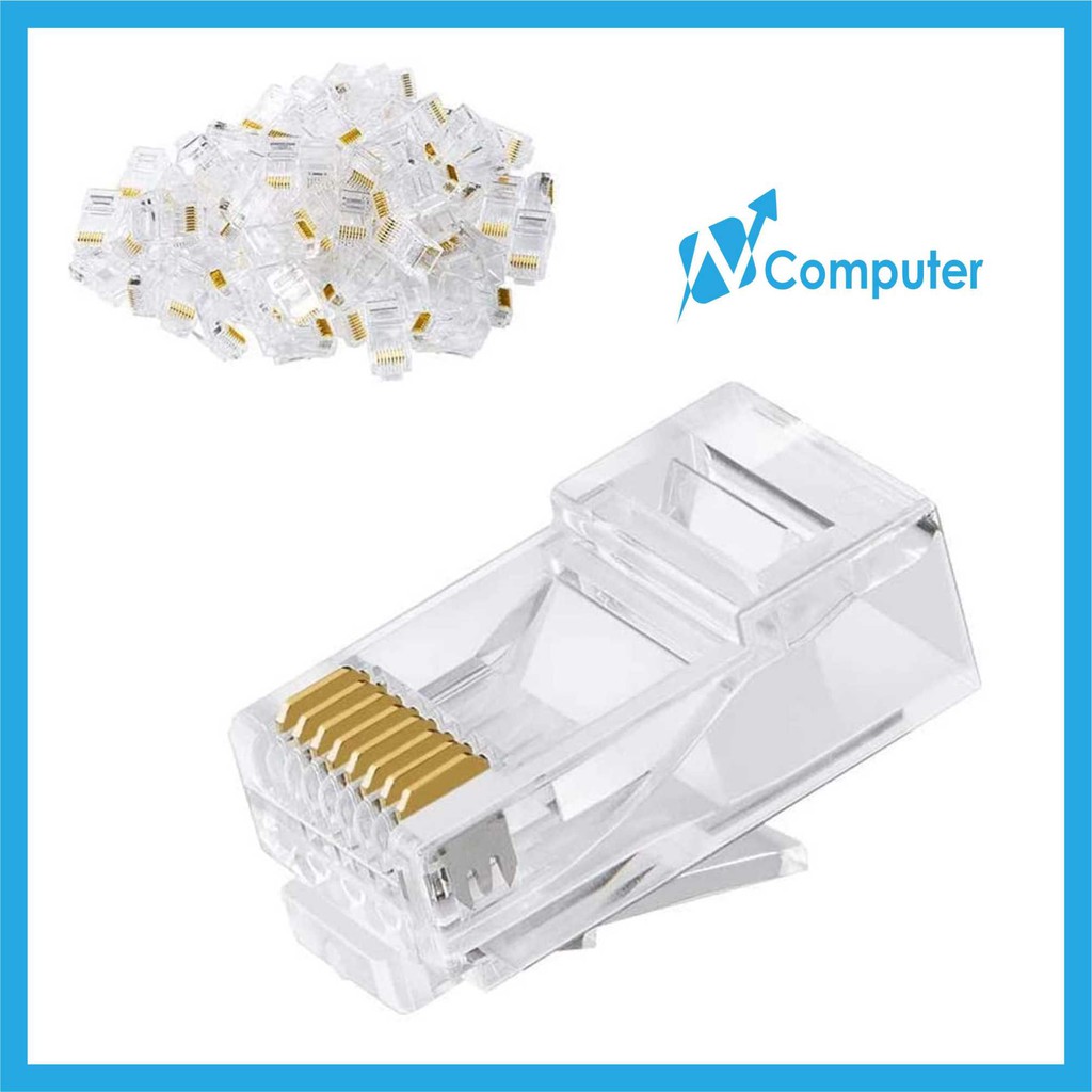 Rj45 CONNECTOR RJ45 LAN CONNECTOR RJ45 CAT5 MODULAR RJ45 | Shopee ...