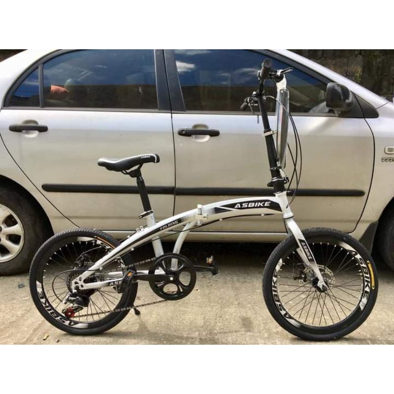 ASBIKE DOLPHIN FOLDING BIKE SIZE 20 WITH FREEBIES