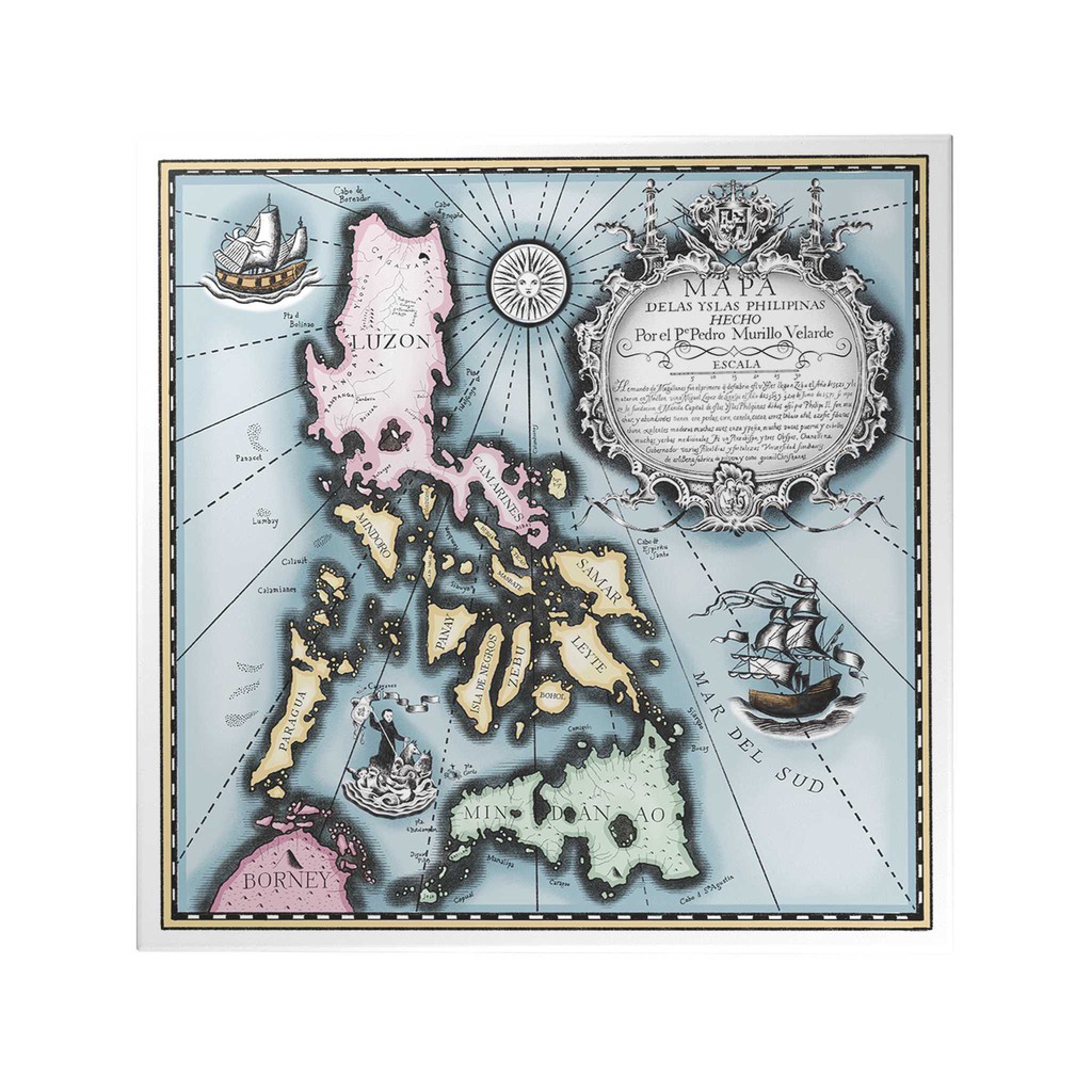 Papemelroti Vintage Philippine Map Decoposter Home, Wall Decor