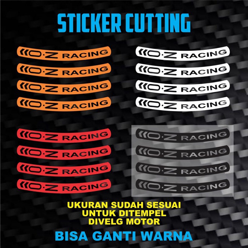 Motorcycle Rim Sticker OZ RACING Sticker Shopee Philippines