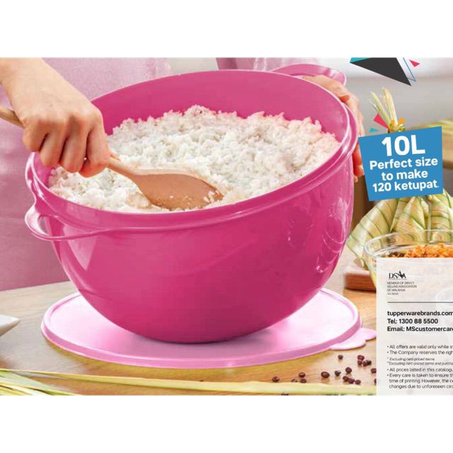 Tupperware Mega Bowl 10L Giant Food Container | Shopee Philippines