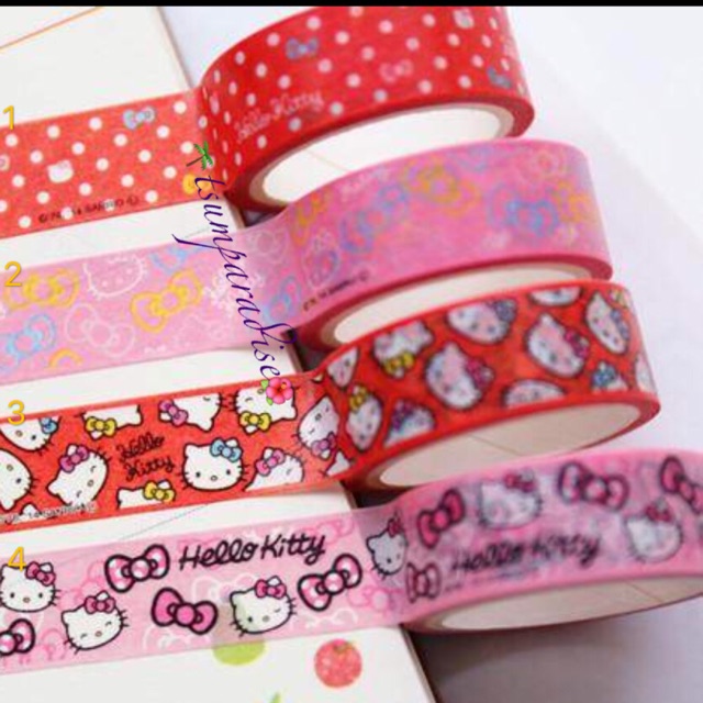 Hello Kitty Washi Tape (sold per roll or per set) | Shopee Philippines