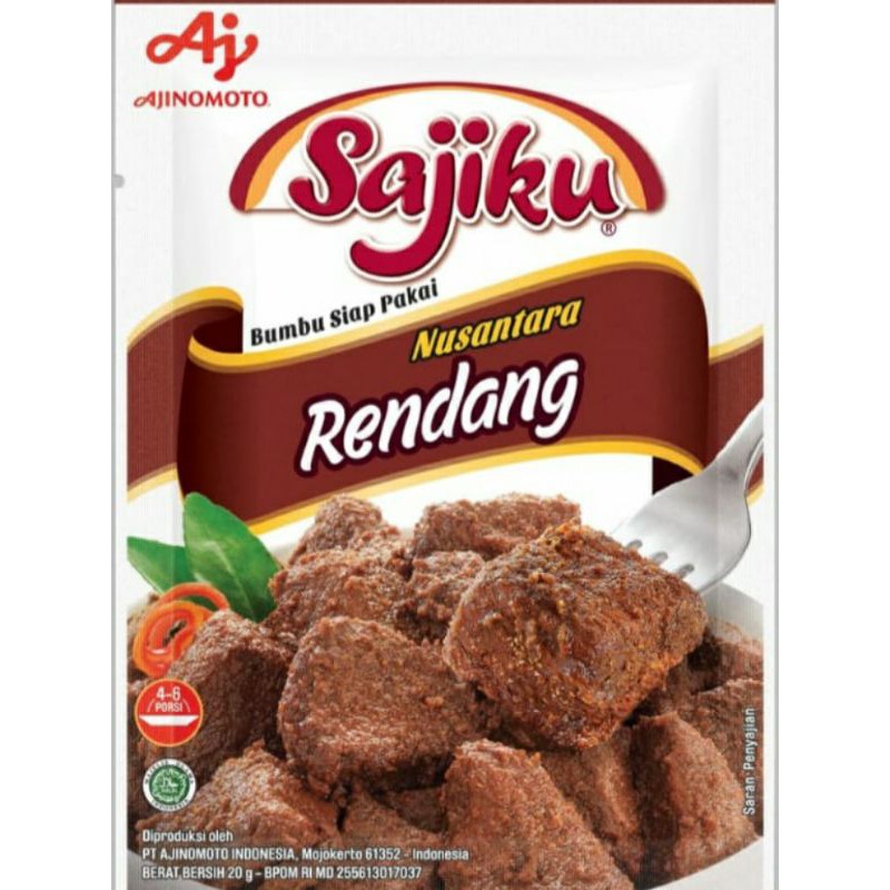 IMG SAJIKU RENDANG BUMBU SEASONING DELICIOUS RECEIPT INDONESIA | Shopee ...