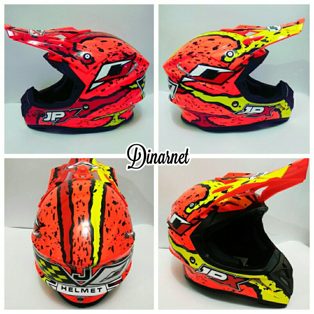 Jpx Full Face Cross Helmet SNI Standard Trail Trabas Supermoto Klx X2 ...