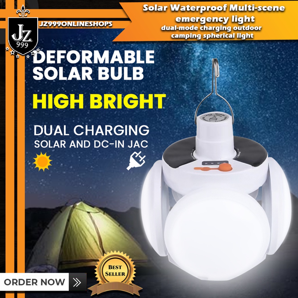 Solar Waterproof Multi-scene emergency light dual-mode charging outdoor ...