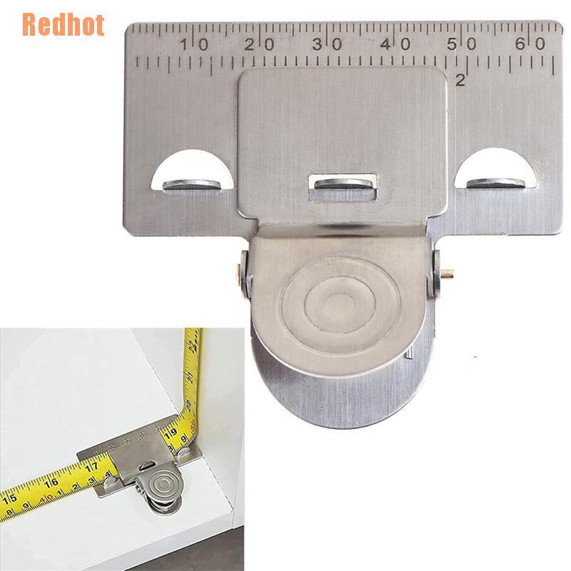 （Redhot）1PC Metal Measuring Tape Clip Holder Precise and clear Wood ...