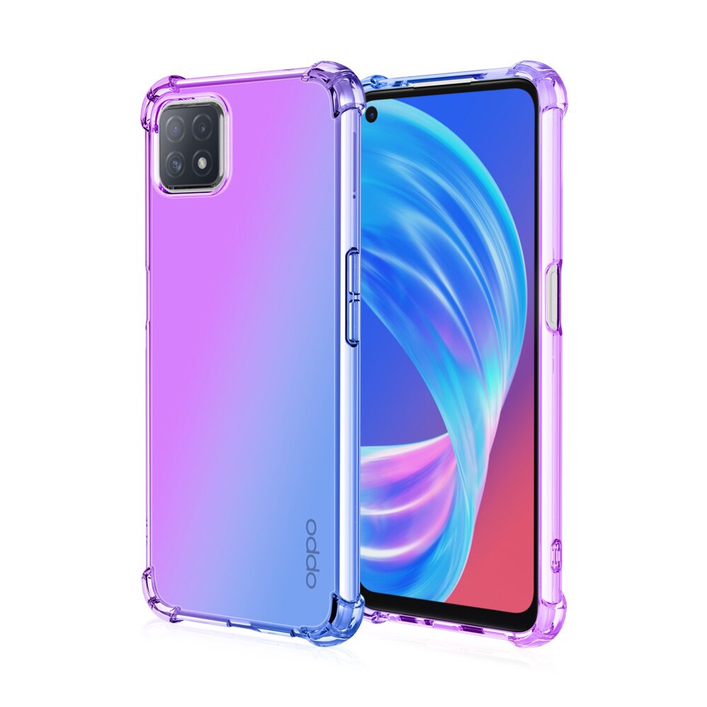 OPPO F11 Pro F1s A57 A39 A83 F3 A1K Gradient Transparent TPU Soft ...