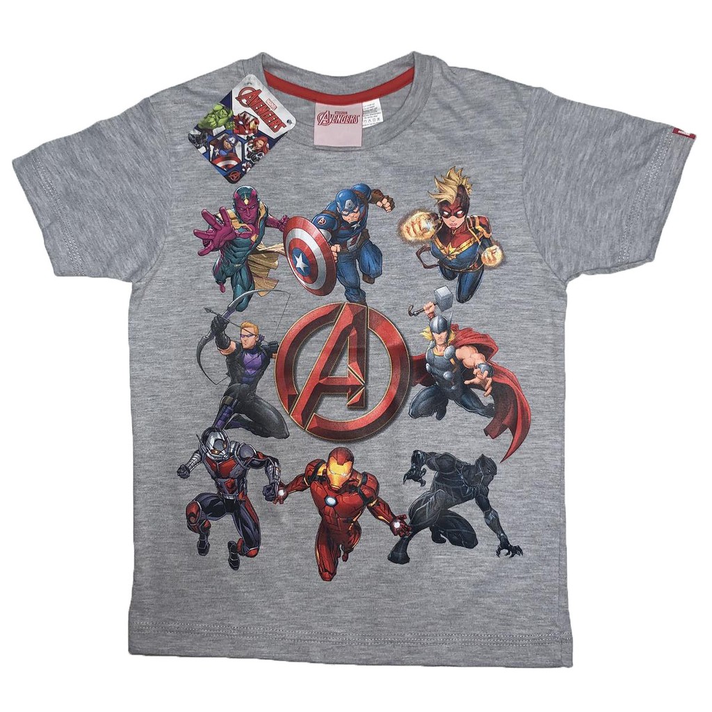 Disney Marvel Avengers Powerful Heroes Boys Kids And Toddlers T Shirt Shopee Philippines