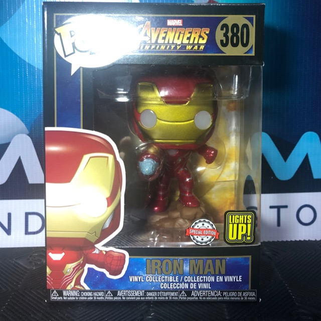 Figurine Pop Iron Man with lights (Avengers Infinity War) #380 pas cher