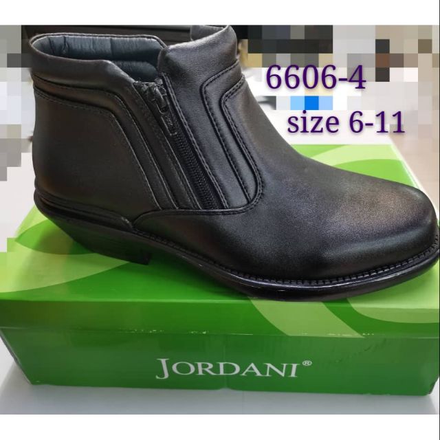 Kasut lelaki hitam#lelaki bertumit# boot#sarung# highcut boot#zip#shoes ...