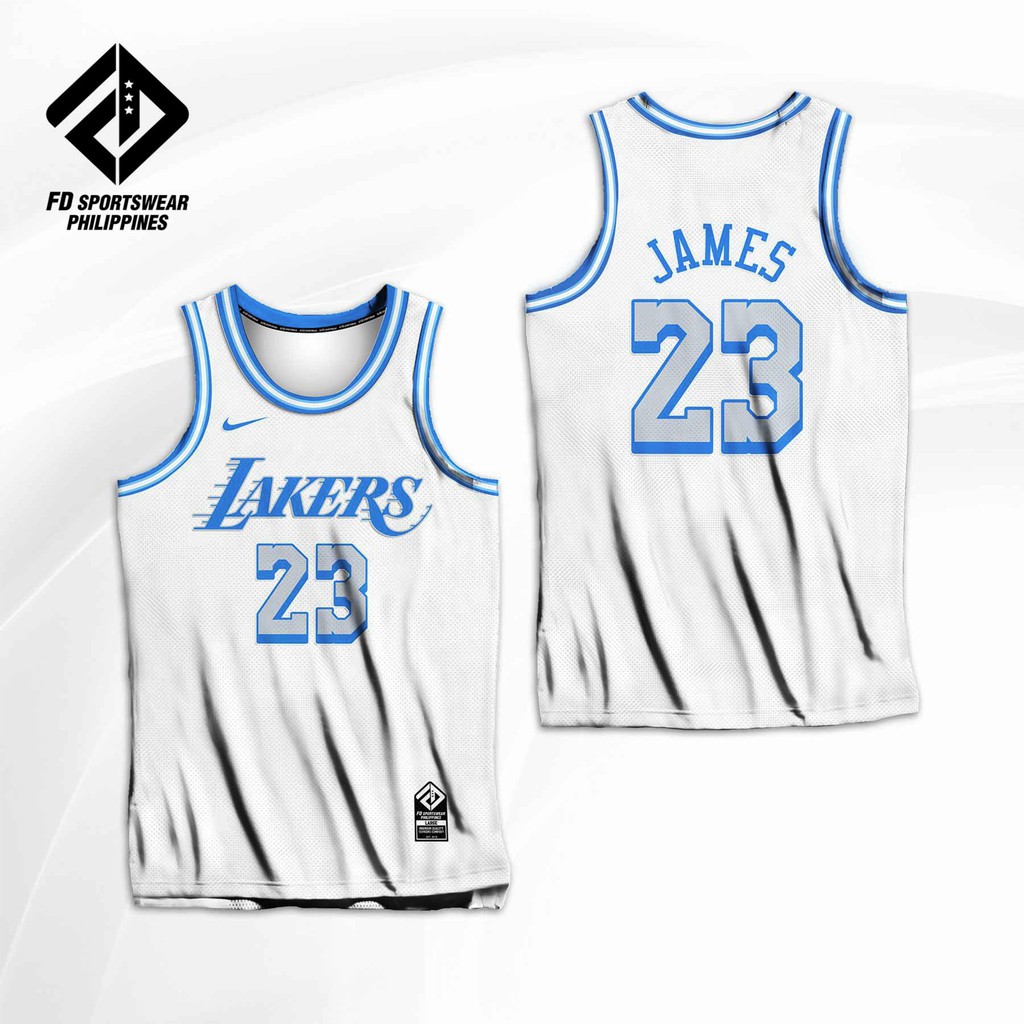 LOS ANGELES LAKERS LEBRON JAMES 2020-2021 CITY EDITION FULL SUBLIMATED  JERSEY