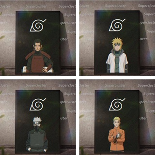 tableau japonais Naruto fond violet