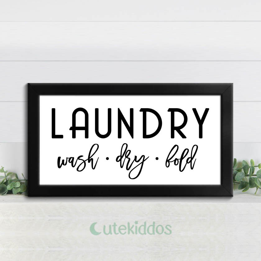 HIASAN DINDING Wall Hanging Signs Laundry Room Signs Wall Decor Quotes ...
