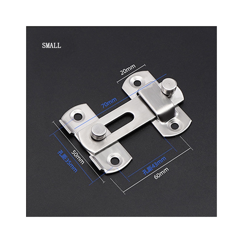 Stainless Steel 90 Degree Hasp Door Lock for Door Latch Catch