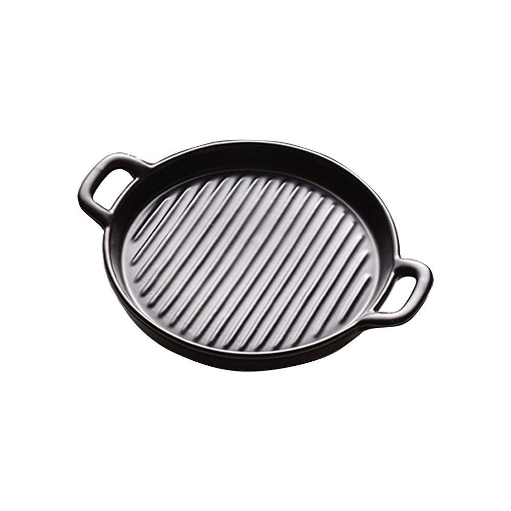 Porcelain Round Baking Pan Plate Bakeware Dish Dinner Dessert Microwave