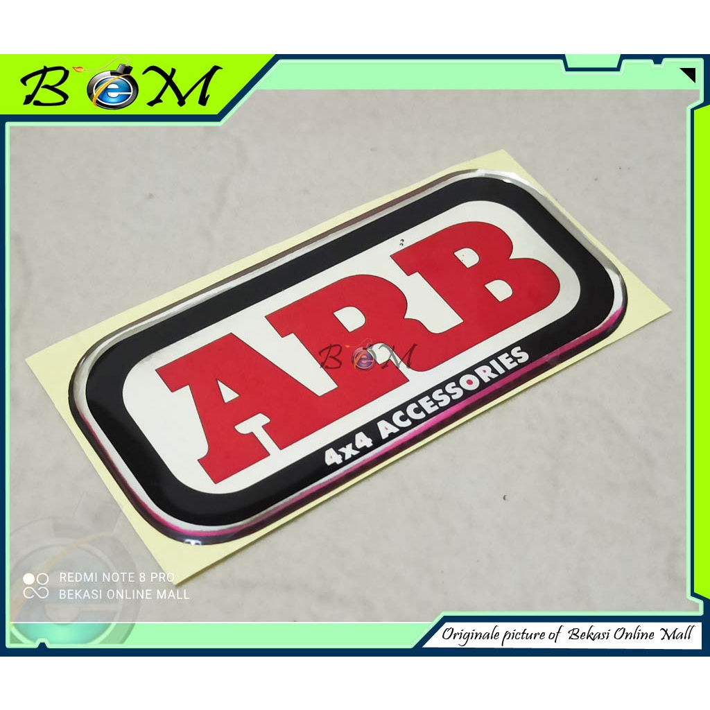 HITAM Arb 4x4 ACCESSORIES chrome Black silver bumper Sticker Shopee