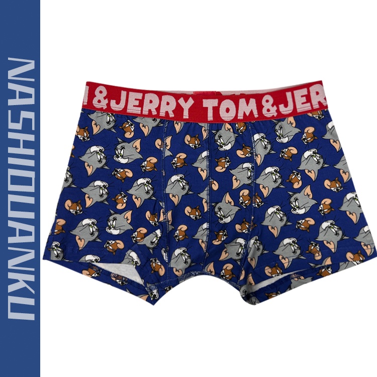 Cotton Anime Spongebob Teen Simpsons Boxer Men Underwear Male Cartoon ...
