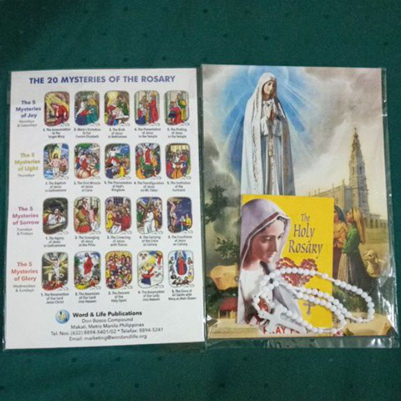 20 Mysteries of the Rosary Poster | Shopee Philippines