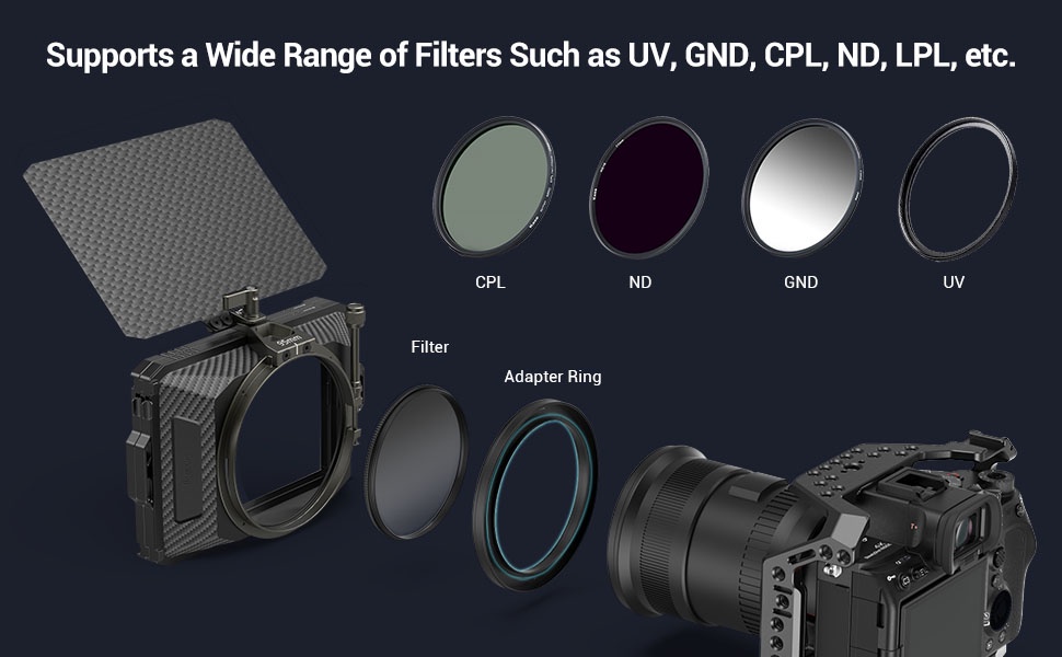 SmallRig Mini Matte Box Lite with Top Flag for DSLRs and Mirrorless