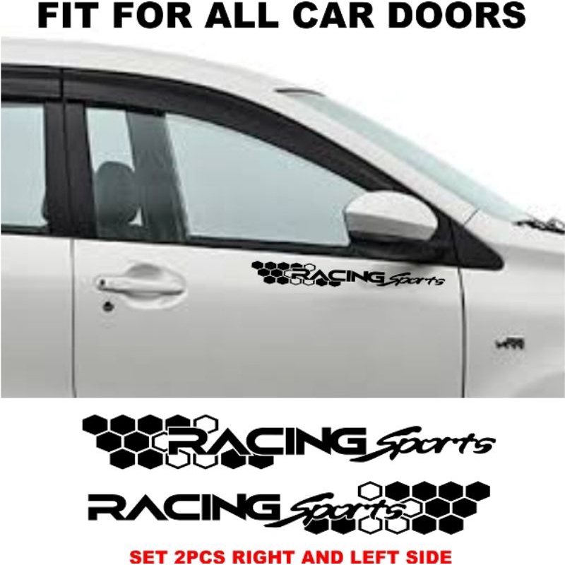 Car Racing Sport Sticker set 2pcs Toyota/Mitsubishi/Nissan/Honda ...
