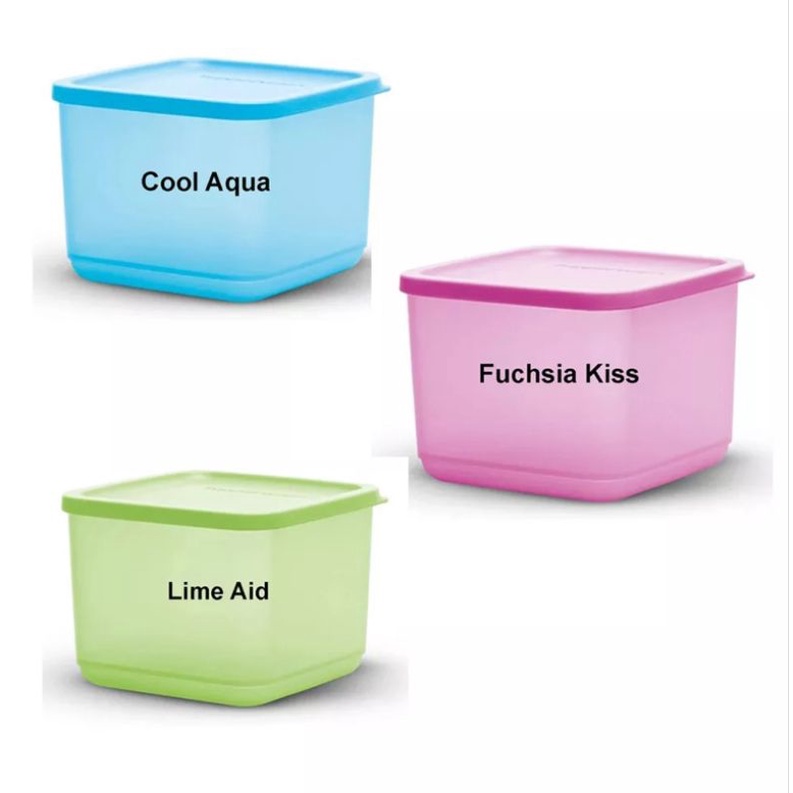 Tupperware Medium Square Round 1Liter | Shopee Philippines