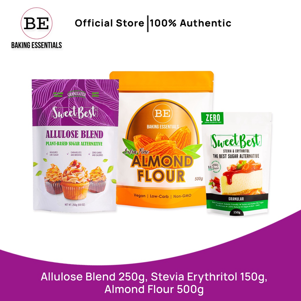 Sweet Best Allulose Blend 250g, SteviaErythritol 150g, Almond Flour