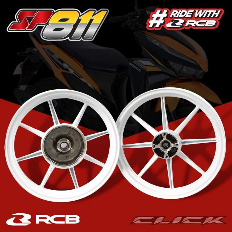 RCB RB8 MAGS HONDA CLICK 125/150 WHITE | Shopee Philippines