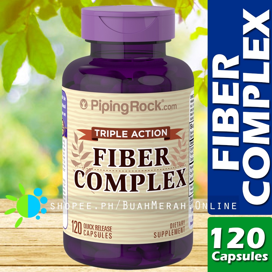 FIBER COMPLEX TRIPLE ACTION 120 Capsule with Psyllium Oat Bran Apple