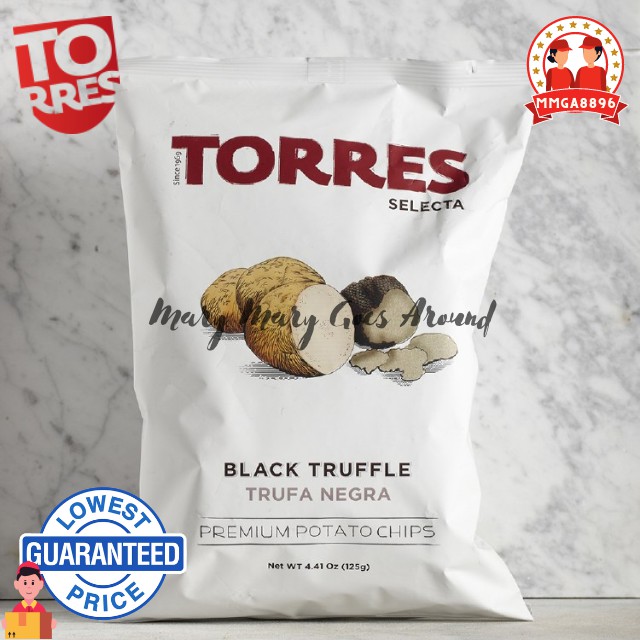 Torres Selecta Black Truffle Potato Chips 125g Shopee Philippines