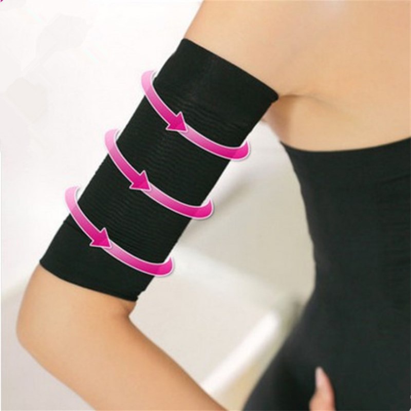 Pair Zigzag Pattern Stretchy Upper Arm Fat Burner Shaper hight quality