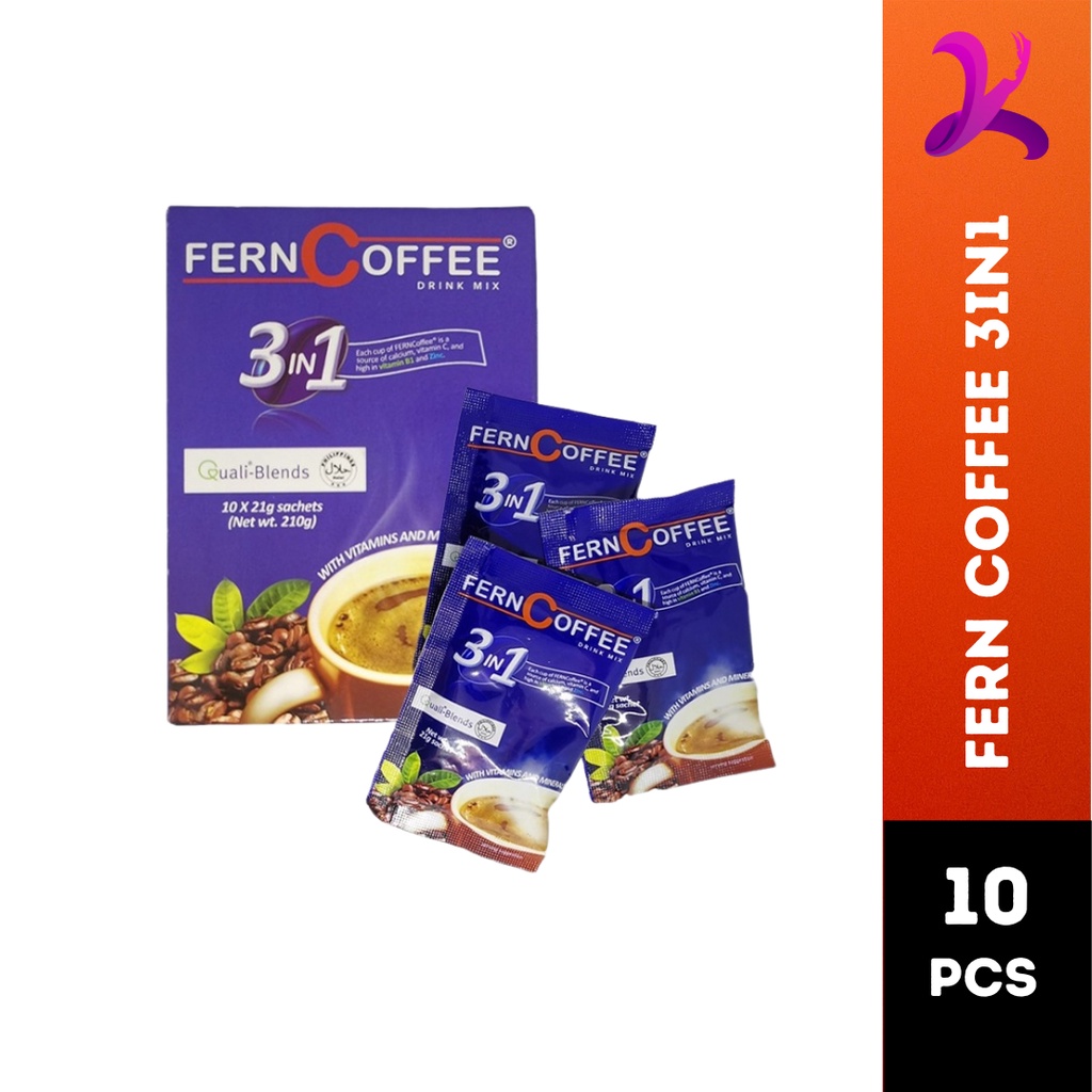 Fern Coffee 3n1 (21g x 10 Sachets) | Shopee Philippines