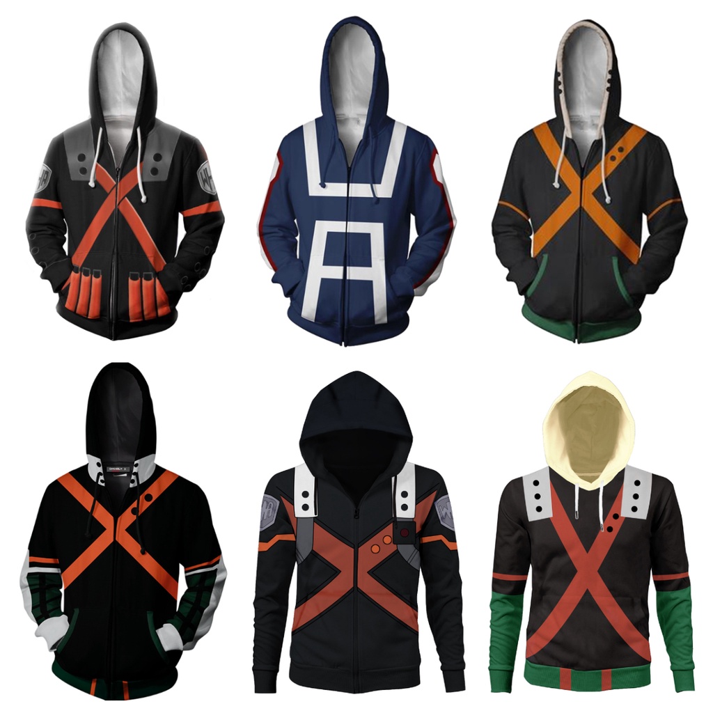 Boku No My Hero Academia Katsuki Bakugou Cosplay Hoodie 3d Printed Adult Shopee Philippines 